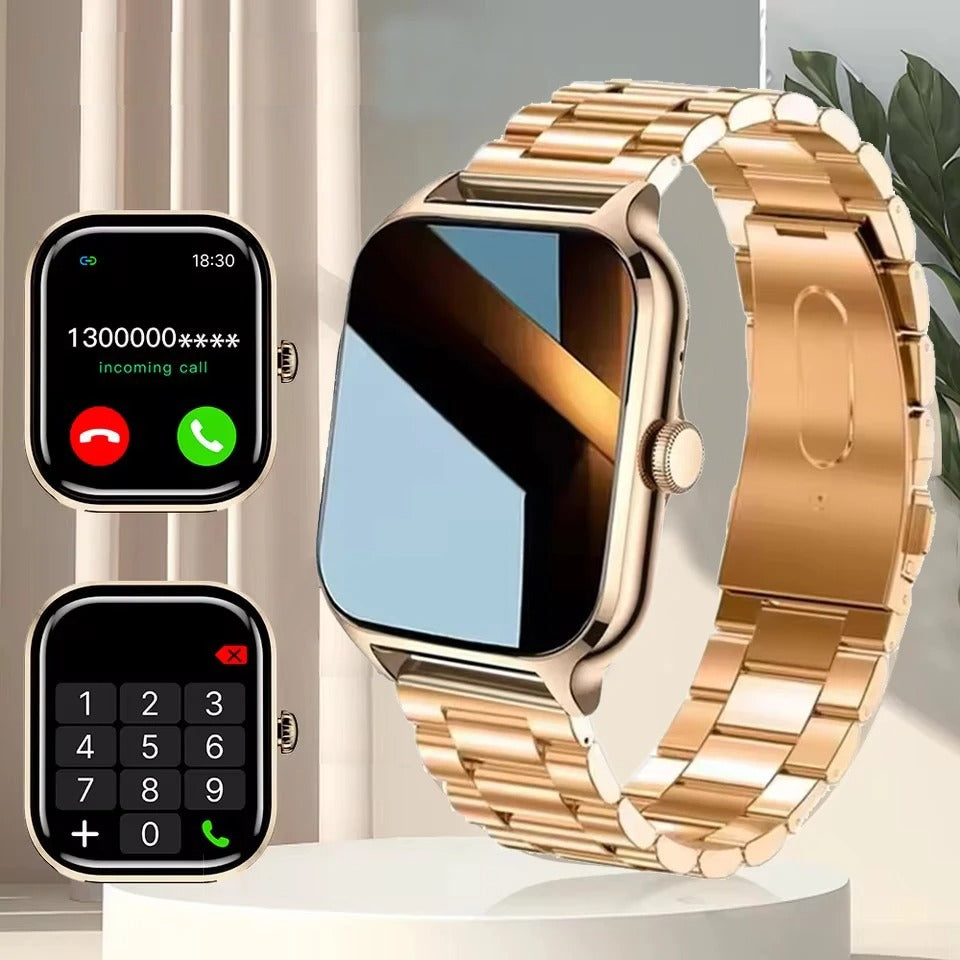 2025 Smart Watch Women 2.01" Full Touch Screen Heart Rate Tracker Bluetooth Call Waterproof Sport Smartwatch Men