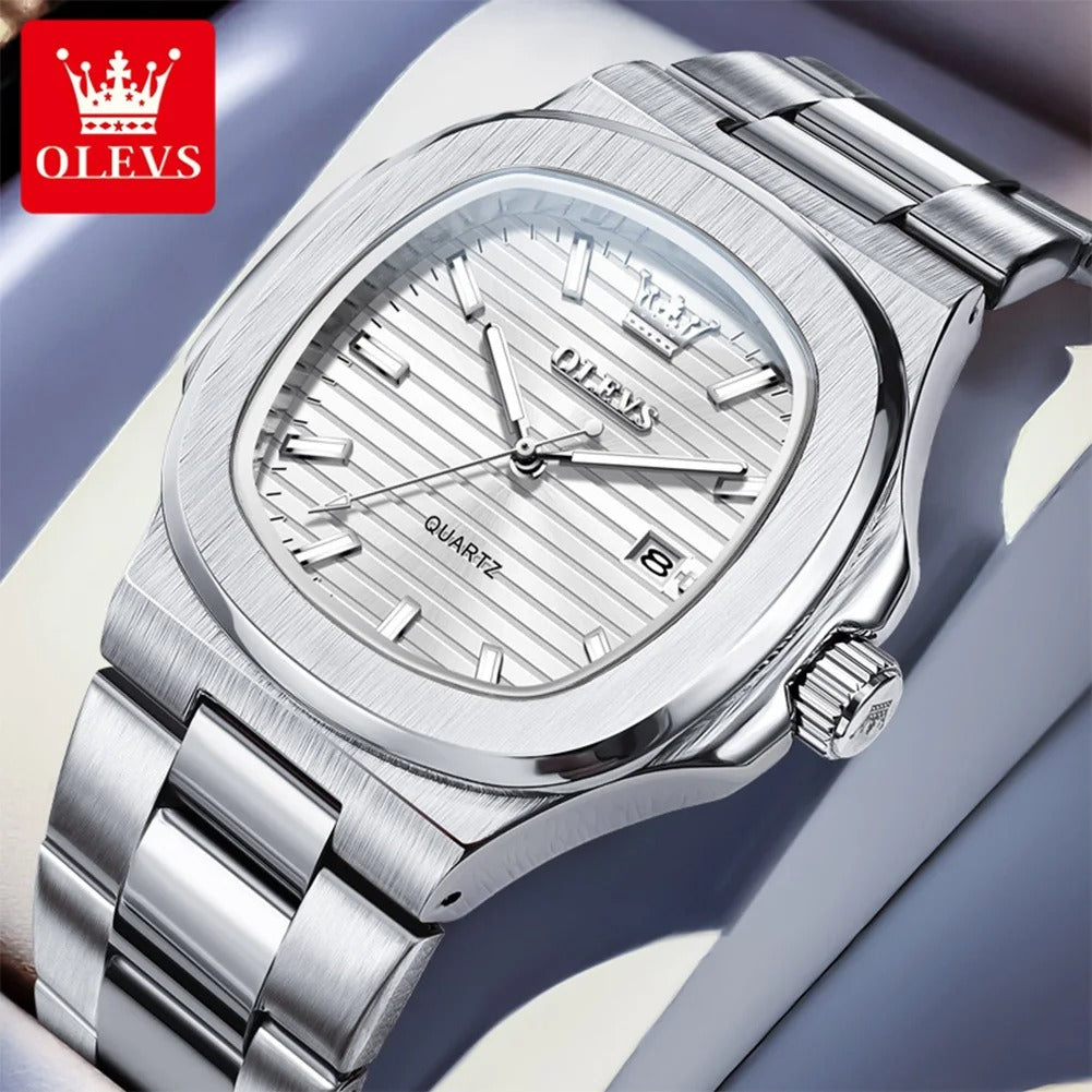 NIBOSI Luxury Men's Watches Waterproof Luminous Date Watches Sports Square Men Watch Casual Man Wristwatch Quartz