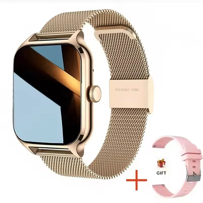 2025 Smart Watch Women 2.01" Full Touch Screen Heart Rate Tracker Bluetooth Call Waterproof Sport Smartwatch Men