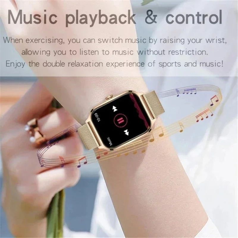 2025 Smart Watch Women 2.01" Full Touch Screen Heart Rate Tracker Bluetooth Call Waterproof Sport Smartwatch Men
