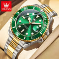 OLEVS 5885 Man Watch Original Brand Waterproof Quartz Watch Stainless Steel Strap Automatic Date Mens Gifts Watches
