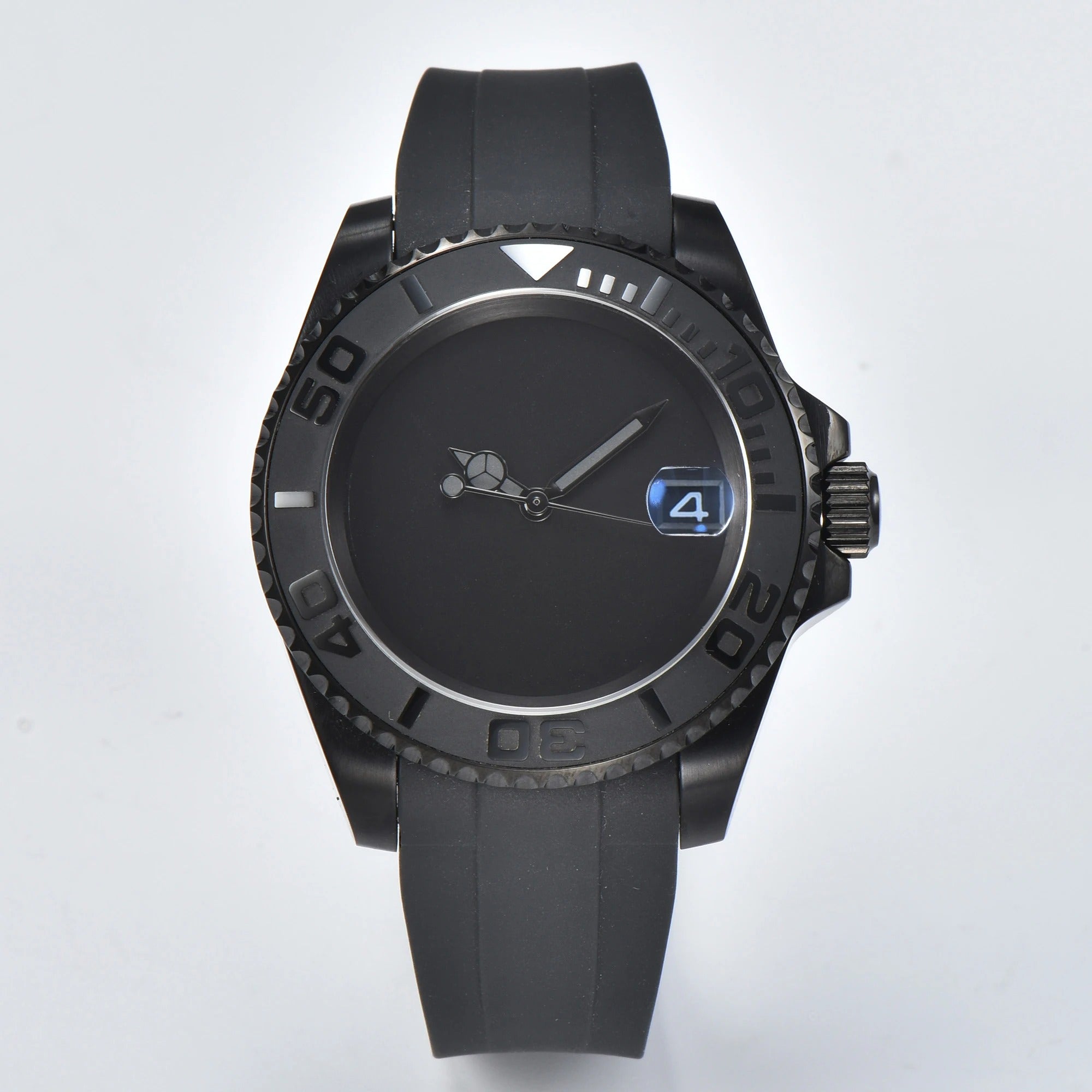 New Fashionable Men's Watch Simple Black Male Quartz Watches Arabic Oil Strap