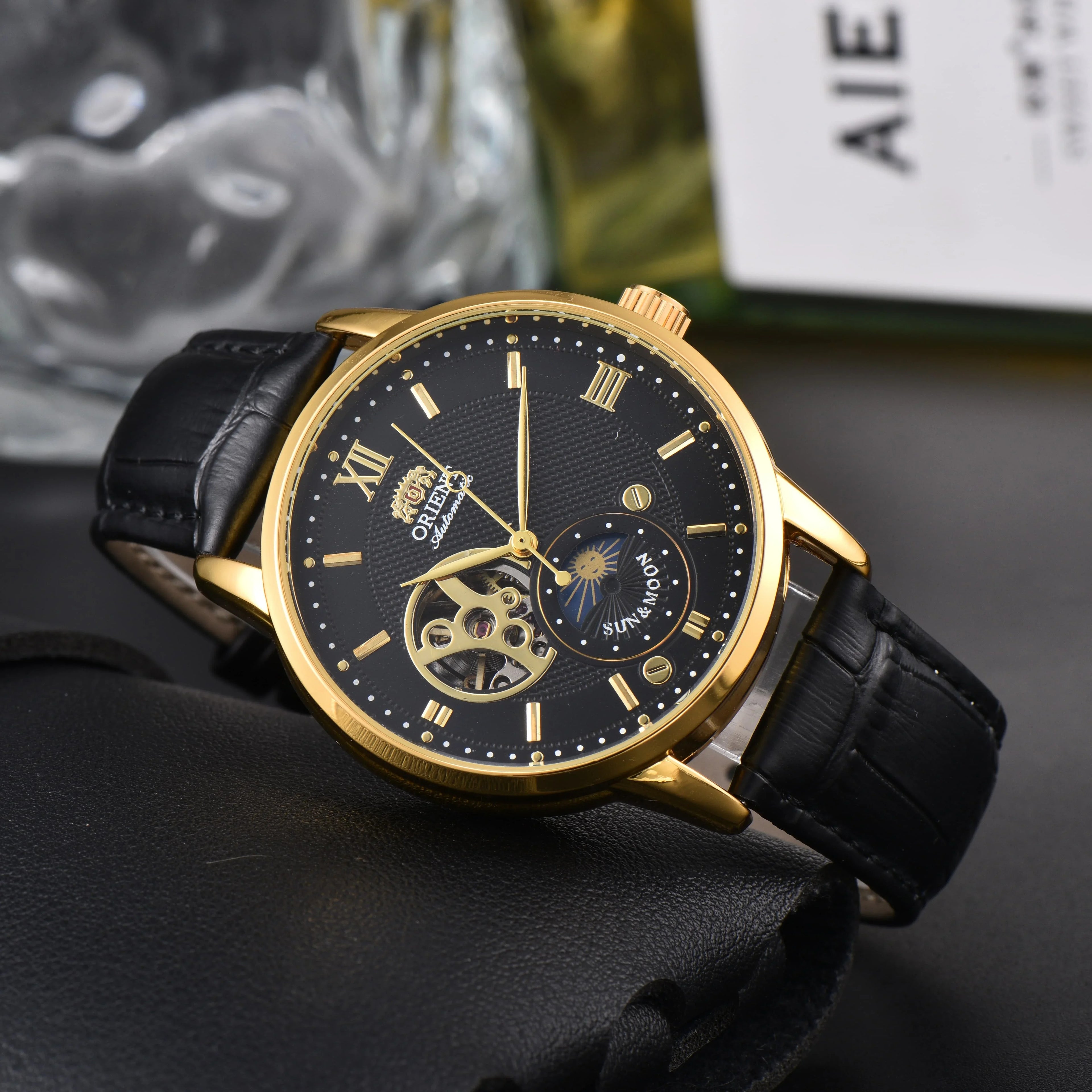 Fashion Men Watch Fashion Top Luxury Sport Men's Wristwatch Waterproof Luminous Leather Date Quartz Watches Man