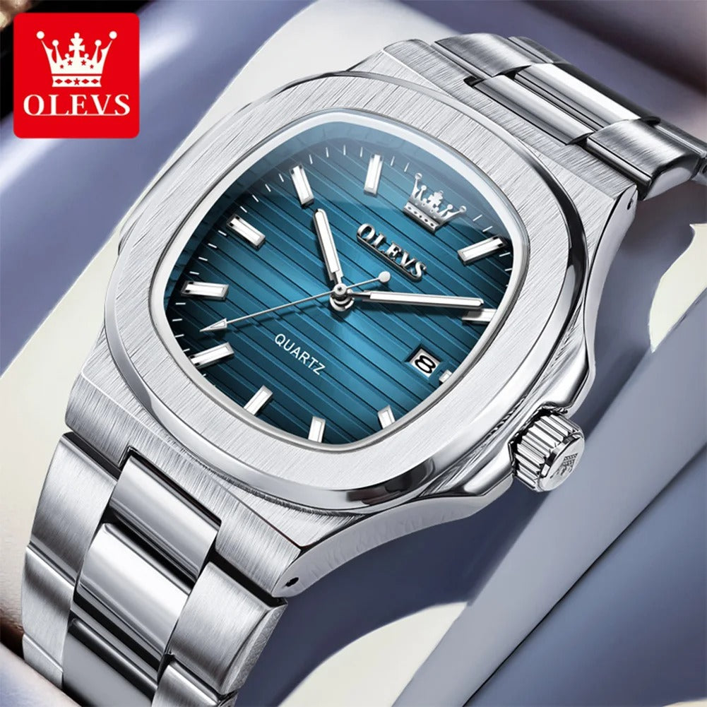 NIBOSI Luxury Men's Watches Waterproof Luminous Date Watches Sports Square Men Watch Casual Man Wristwatch Quartz