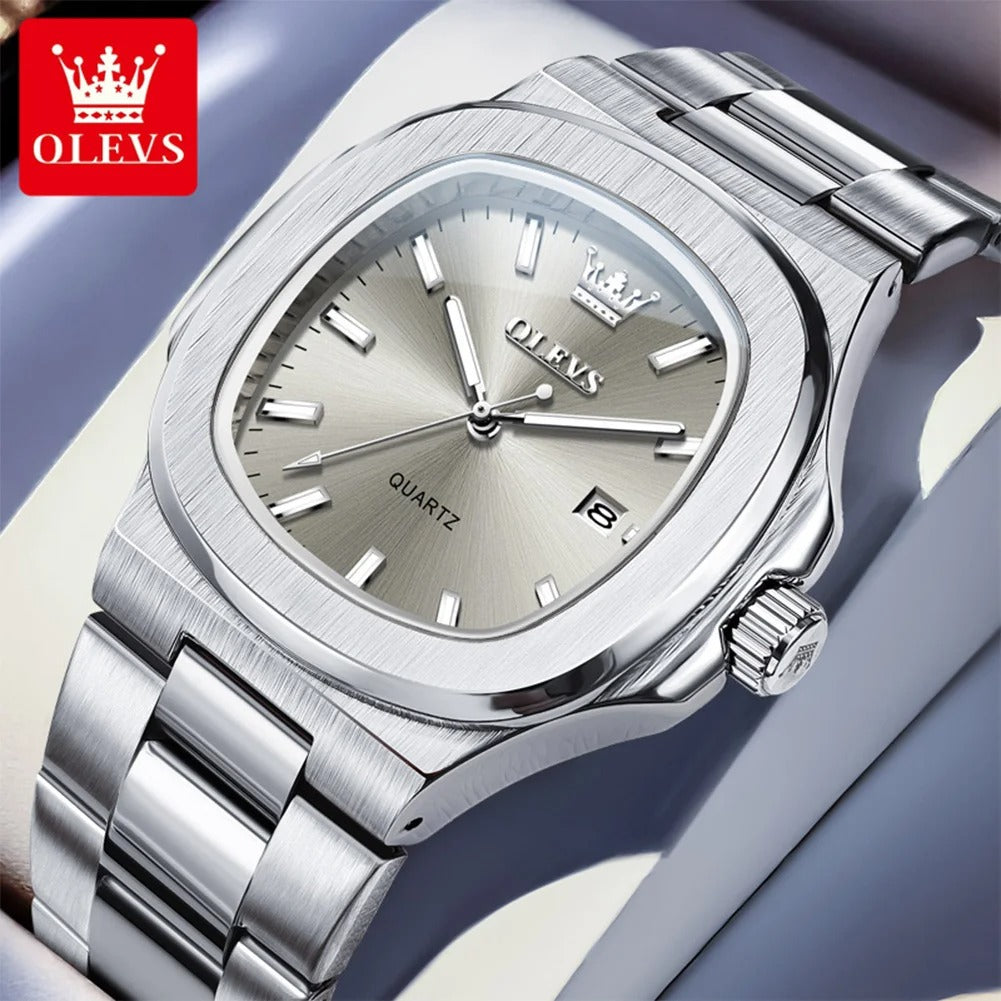 NIBOSI Luxury Men's Watches Waterproof Luminous Date Watches Sports Square Men Watch Casual Man Wristwatch Quartz