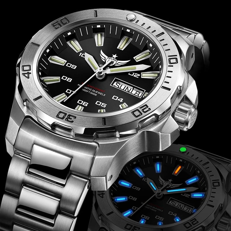 Yelang V1019 Brand 44MM Men Watch NH36 100M PROFESSIONAL WATERPROOF Deep Diving Mechanical Automatic Watch Sapphire