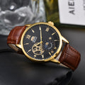 Fashion Men Watch Fashion Top Luxury Sport Men's Wristwatch Waterproof Luminous Leather Date Quartz Watches Man