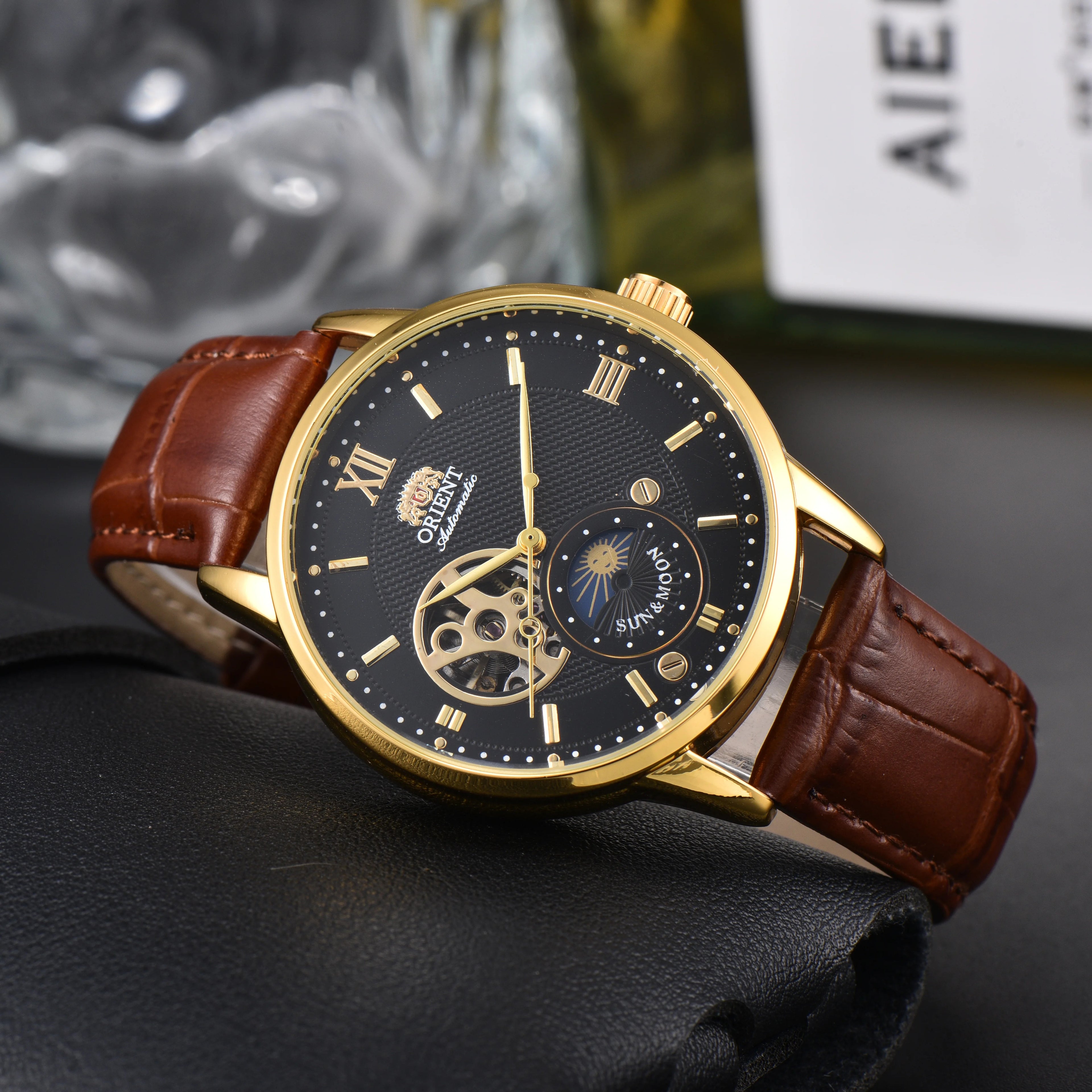 Fashion Men Watch Fashion Top Luxury Sport Men's Wristwatch Waterproof Luminous Leather Date Quartz Watches Man